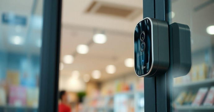 Sensor de Presença para Porta de Loja